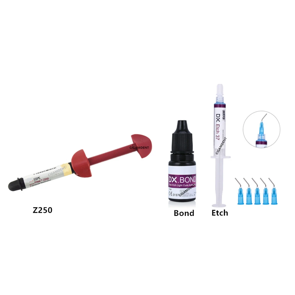 3M ESPE Filtek Z250 Dental Composite Resin Syringe Bonding Adhesive Light-Cure Universal Tooth Filling Material A1 A2 A3 A3.5 B1