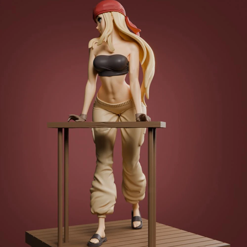1/24 Winry Rockbell NSFW модель с 3d печатью смола Неокрашенная искусственная кожа