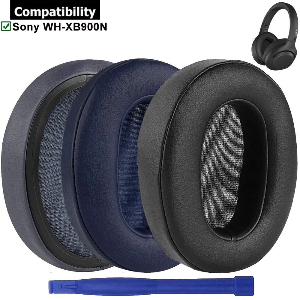 Сменные кожаные амбушюры Potein, амбушюры, наволочки для наушников, запасные части для Sony WH-XB900 WH XB900 XB900N Сменные кожаные амбушюры Potein, амбушюры, наволочки для наушников, запасные части для Sony WH-XB900 WH XB900 XB900N