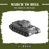 1100 miniatures wargame world war ii soviet kv1 heavy tank resin model kit unassembled and unpainted