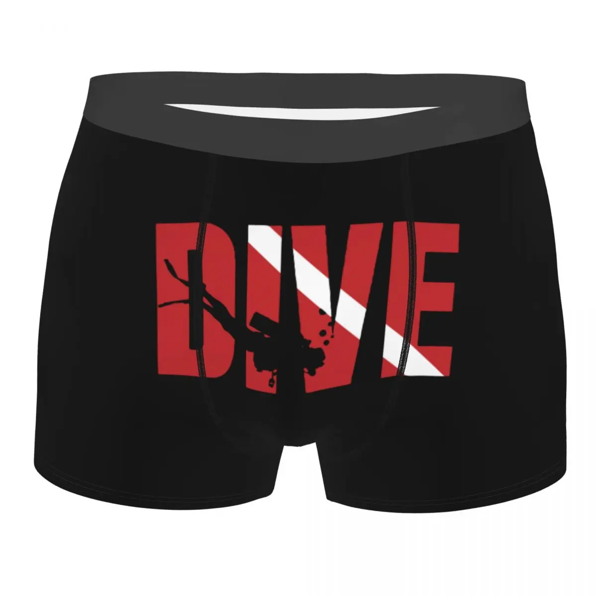 

Scuba Diver Flag Man Underwear Dive Diving Boxer Briefs Shorts Panties Funny Soft Underpants for Homme S-XXL