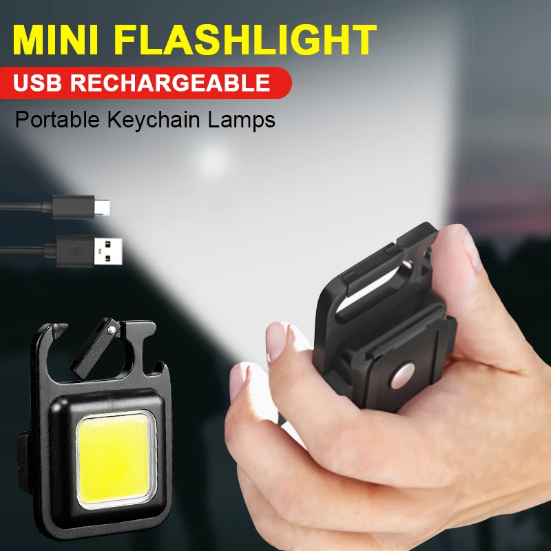

Rechargeable Camping Keychain Flashlight Led Glare Portable Mini Wholesale Keychain Outdoor Small Flashlight Light Light
