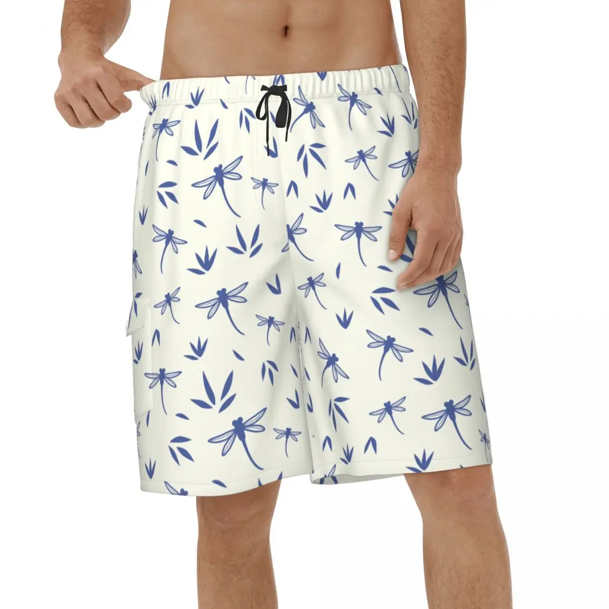 

Fashion Colorful Dragonfly Insect Lover Men Beach Shorts Sports Swimwear Vacation Swimsuits Male Quick Dry Short Pants