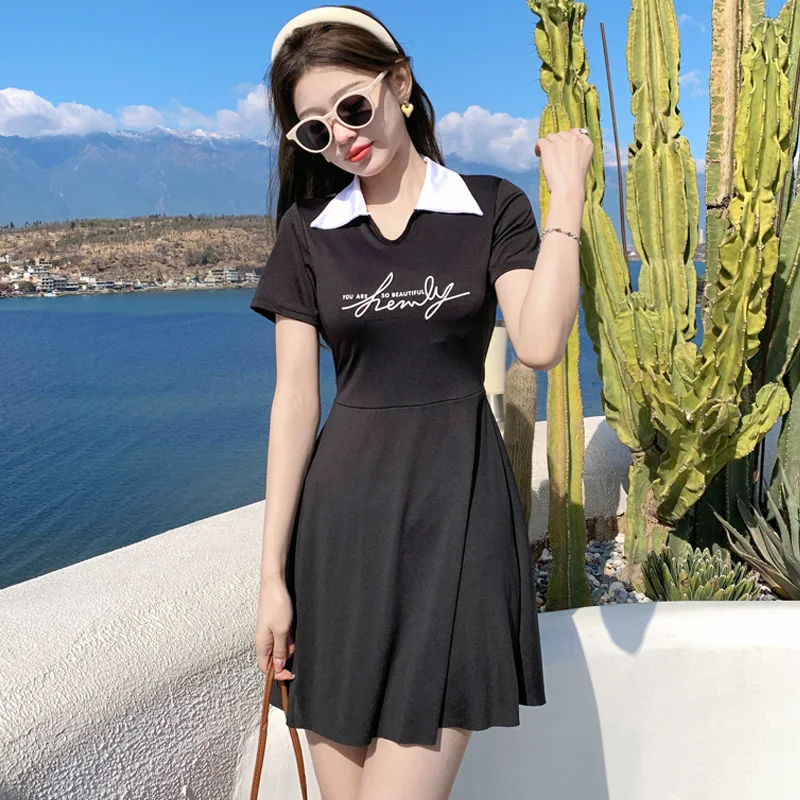 

New Women Sexy Bandage Swim Beach Dress Summer Female Swimsuit Solid One Piece Swimwear Push Up Bathing Suits 2023 Dropship