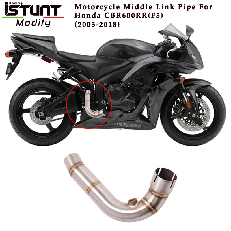 

Выхлопная система для мотоцикла, мото-модифицированная труба средней тяги без шнуровки для Honda CBR600RR CBR600 RR F5 2008-2016 лет