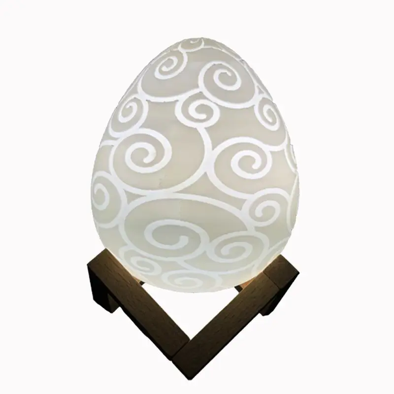 

3D Print Dinosaur Eggs Rechargeable night light 16 color remote control USB night light For Bedroom Decoration Birthday Gift