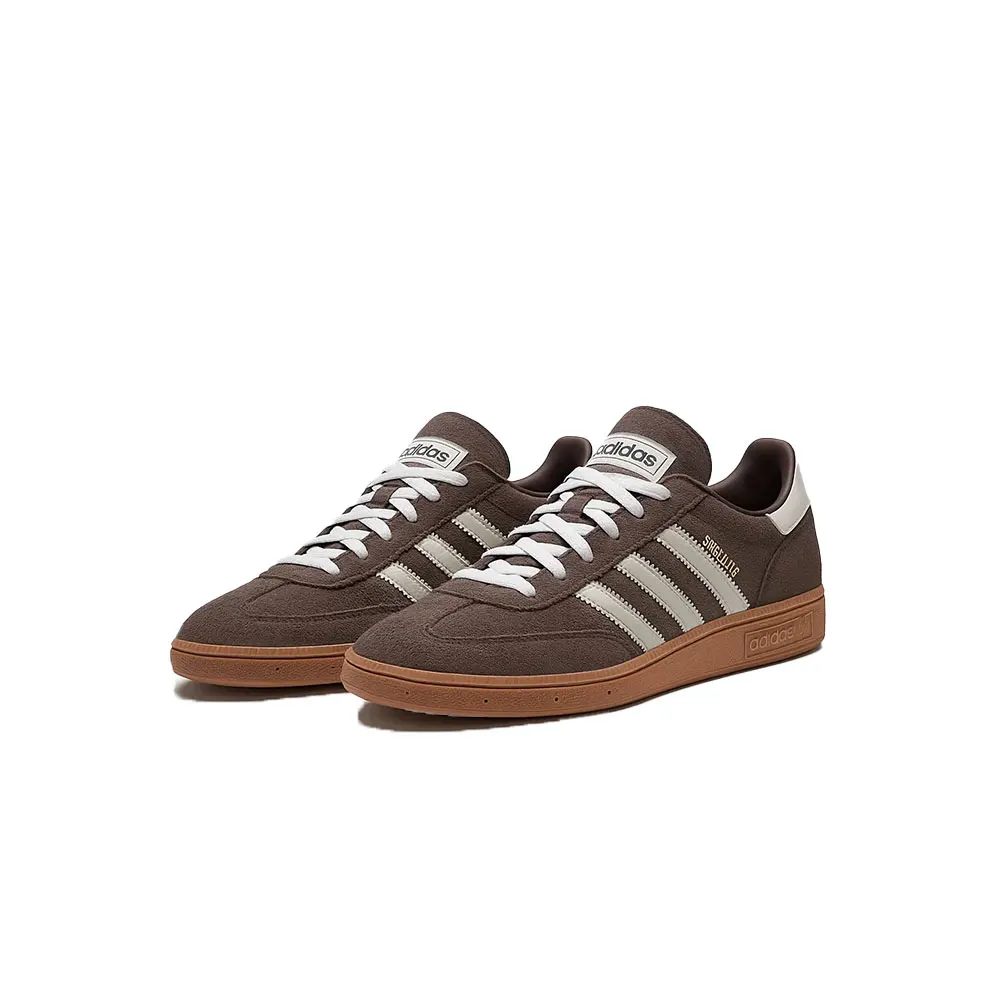 Фото Adidas Originals HANDBALL SPEZIAL Удобные низкие кроссовки для женщин коричневого цвета IF6490 №1