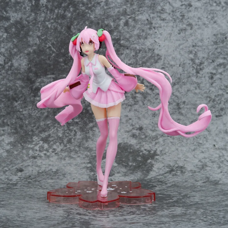 

Hatsune Miku Kawaii Pink Car Ornaments Girl Pvc Action Figure Model Collection Anime Figures Toys For Children Birthday Gifts