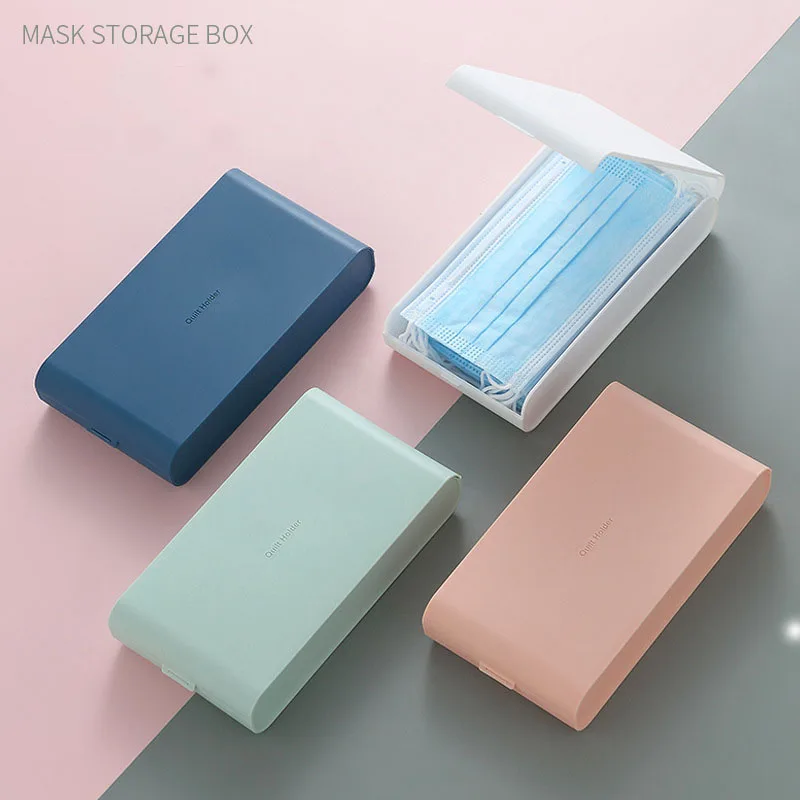 

Mask Storage Box Portable Household Plastic Small Box Temporary Storage Bag Finishing Box Student Storage Folder Storage Box