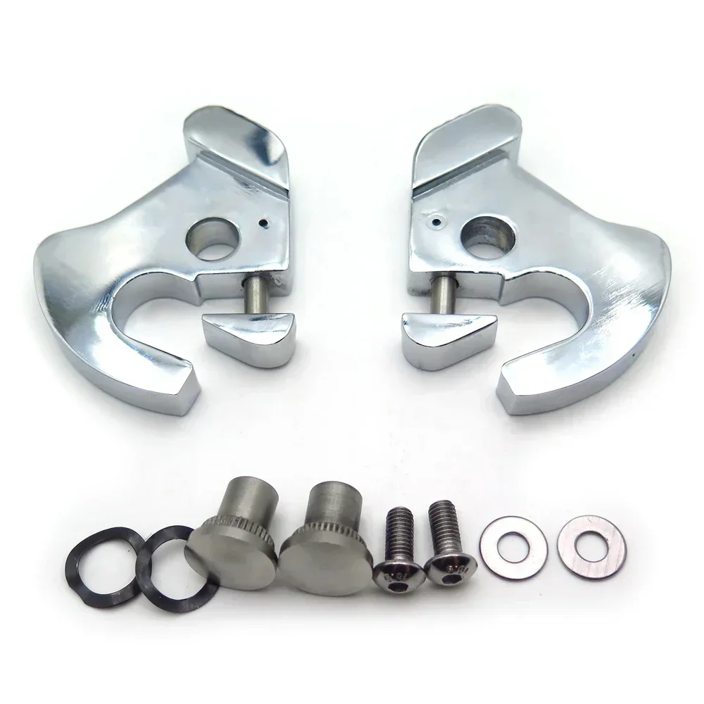 

Комплект съемной фиксирующей защелки для багажника Harley Touring Sissy Bar 1984-2024, хромированные детали двигателя