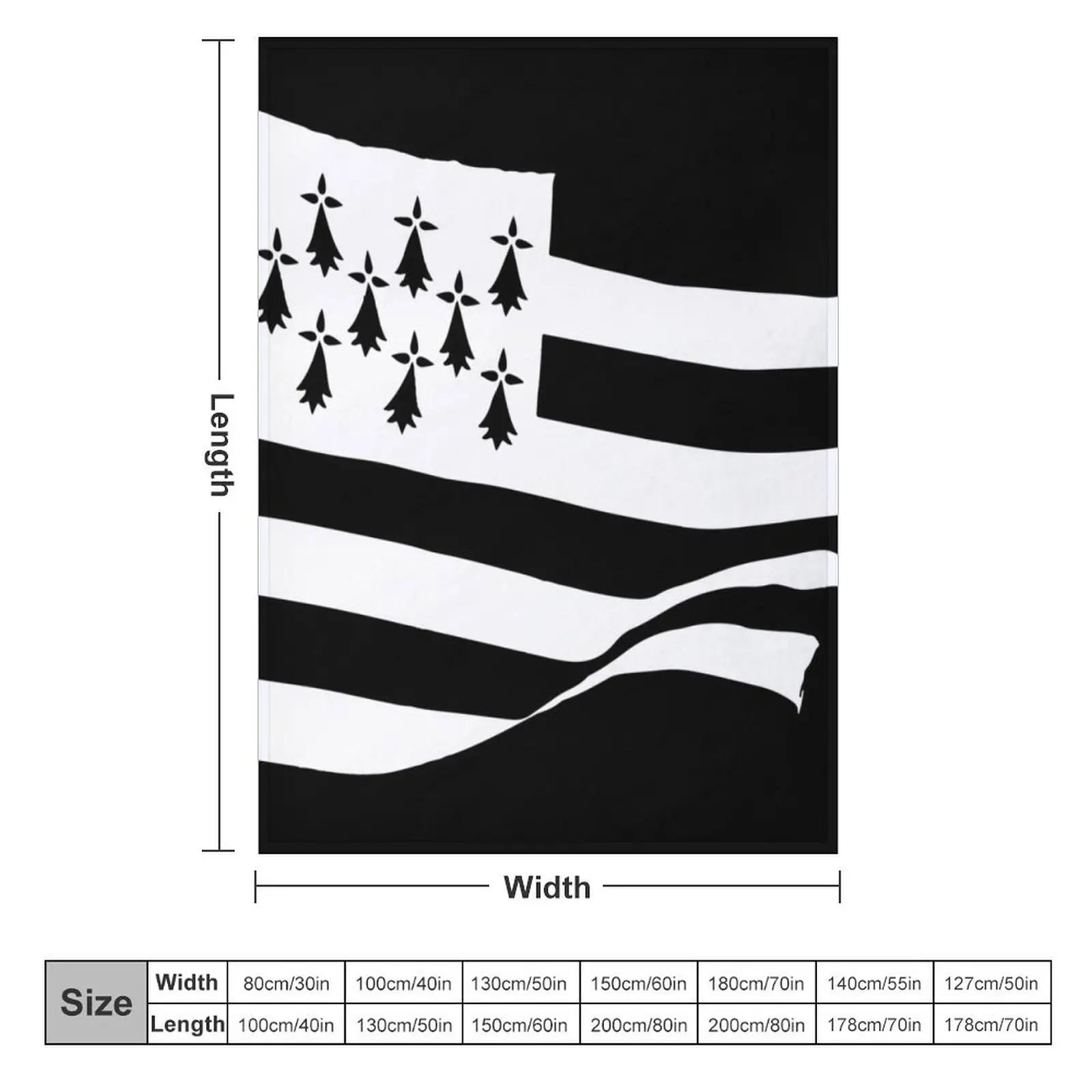 Gwenn ha du теплое зимнее мягкое одеяло