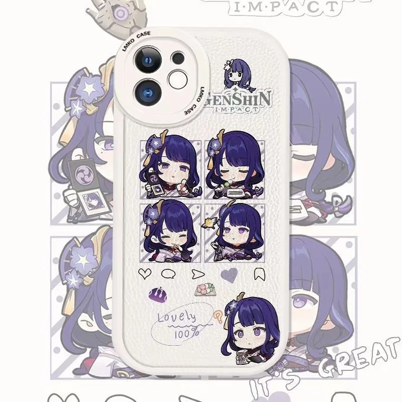 

Sunsyea Genshin Impact Merch iPhone Protective Cover Raiden Shogun Venti Zhongli Nahida Kazuha Ganyu Xiao Ayaka Hutao Yae Miko