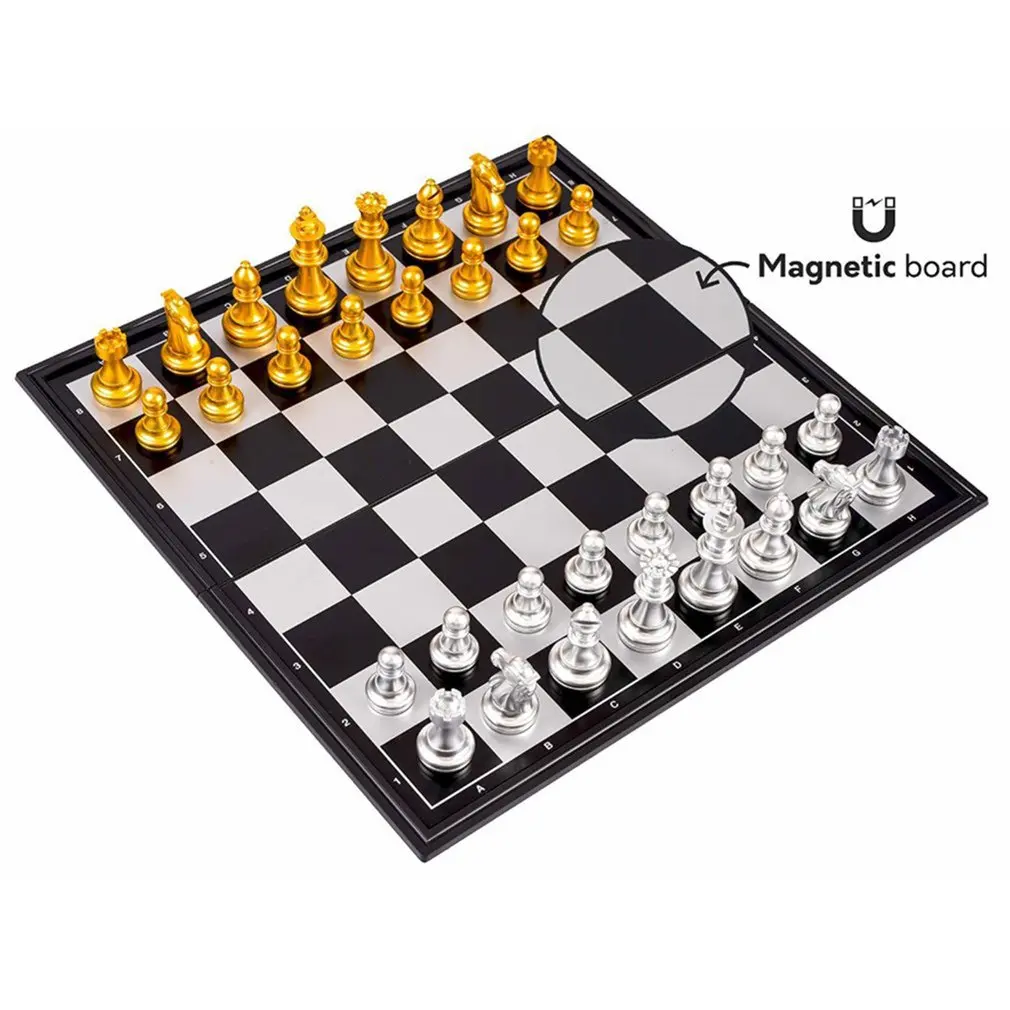 

1pc New Magnetic International Chess Set Folding Magnetic Board Game Toy Educational Adult Kids Gift Family Game Chess Board