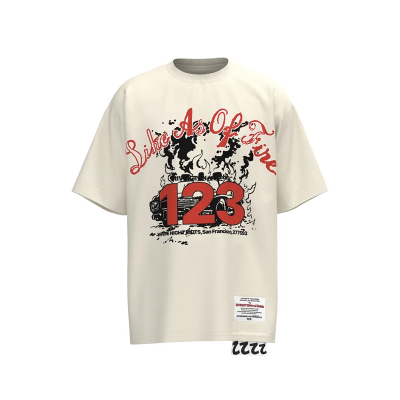 

New Style Vintage Rrr123 San Francisco In Us Short Sleeve T Shirt Men Women T-shirts Oversized Rrr-123 Tops Tee Hip Hop