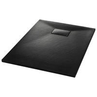 smc black shower tray 100x70 cm