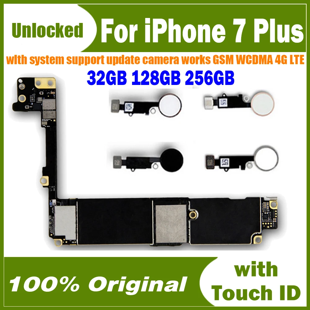 Бесплатная доставка Чистая материнская плата iCloud для iPhone 7 Plus с поддержкой iOS