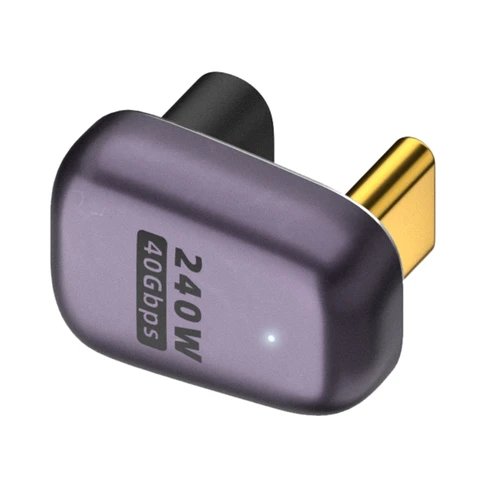 Металлический адаптер USB 4.0 Type C (мама)-Type C (папа)