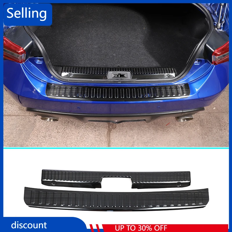 

For Toyota 86/Subaru BRZ 2012-2020 Stainless Steel Black Titanium Car Rear Bumper Protection Plate Cover Sticker Car Accessories