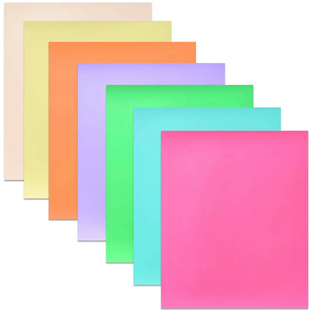 

Glow in the Dark Matte Adhesive Craft Vinyl Film Precut 12" x 10" 7 Sheets for Cricut Cutters Sign Plotters for Cards Home Decor