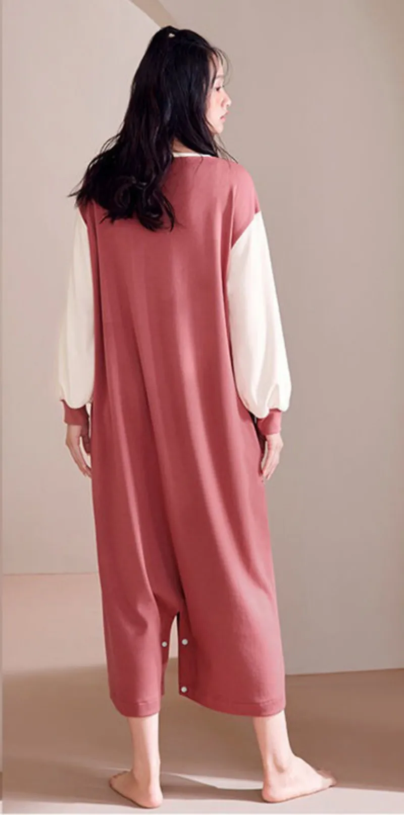 Lady's Summer One-Piece Cartoon Animal Loose And Comfortable Pajamas Polyester Cool Thin Cute Cosplay Sleepwear