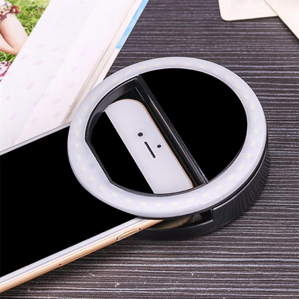 36 led portable phone flash light led camera clip on mobile phone selfie ring light video light night enhancing up selfie lamp free global shipping