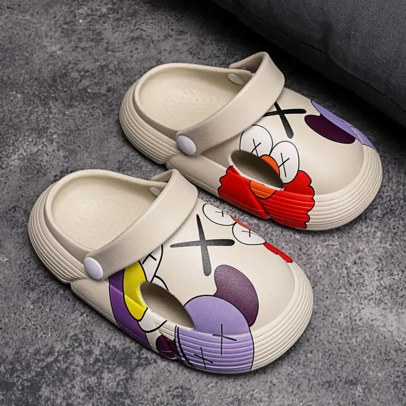 

3-10y Kids Mules & Clogs Summer Boys Girls Sandals Soft Sole Eva Non-slip Comfortable Beach Slippers Children Garden Shoes