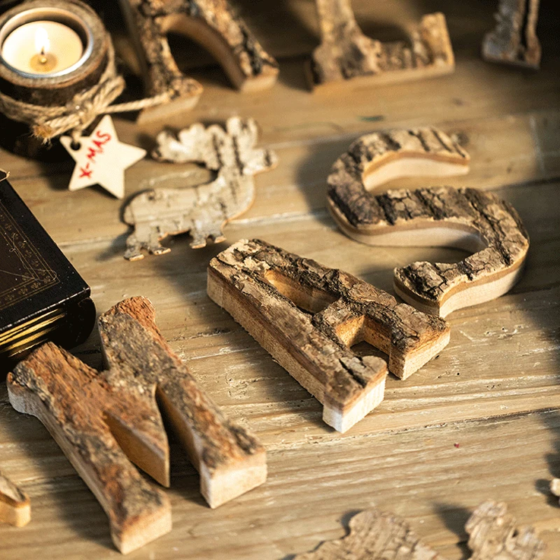 

DIY Wooden Letters Home Decor Alphabet Number Home Bar Party Decoration Vintage Natural Home Decoration Accessories for Home