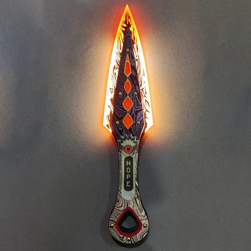 

Fashion Anime Cosplay Props Game Peripheral Adult Acrylic Hand Sword Charge Can Light Up Role-Playing Dagger Weapon