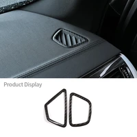 for bmw 5 series g30 2017 2019 real carbon fiber dashboard air conditioning vent outlet frame trim car interior accessories lhd