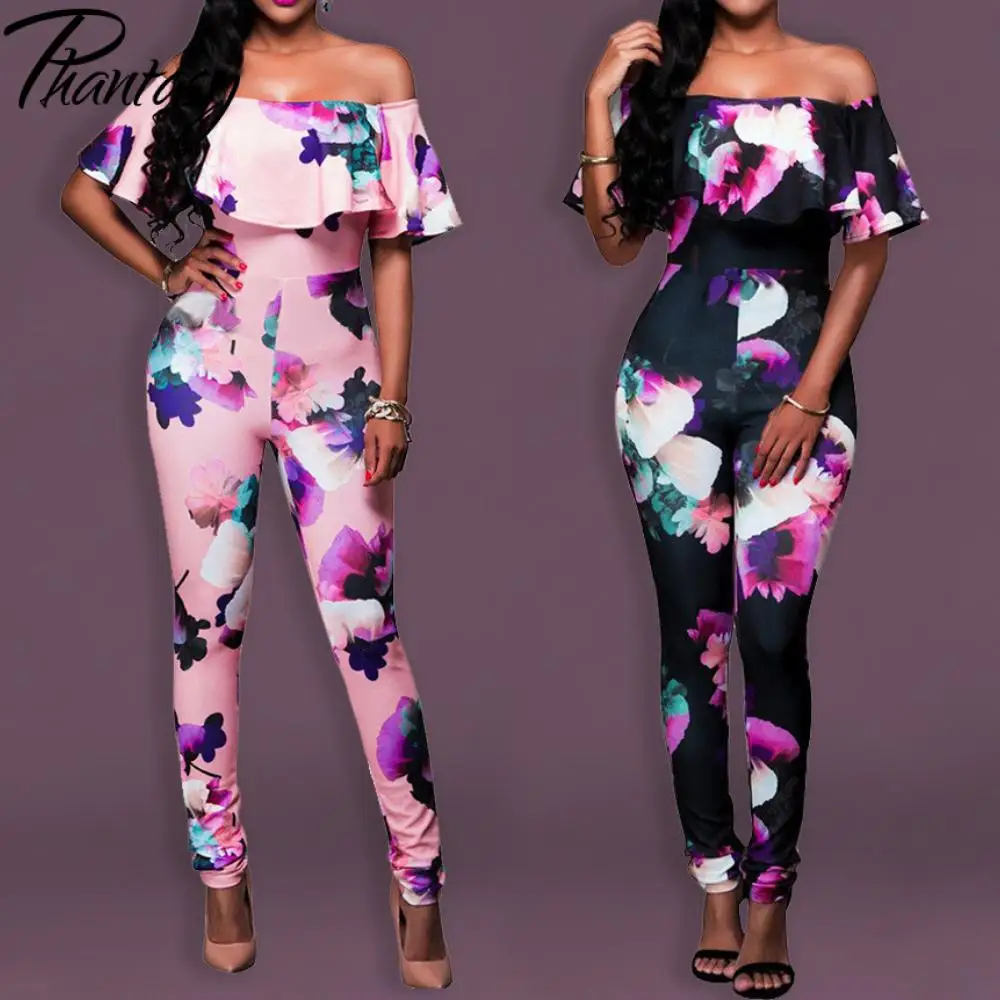 Женский Длинный комбинезон розовый с 3D принтом офисный женский костюм Модная