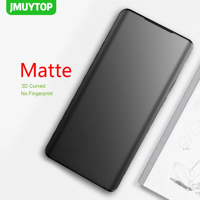 3D не оставляющая отпечатков пальцев матовая пленка для oneplus 9 10 Pro 8 7T 7 изогнутая