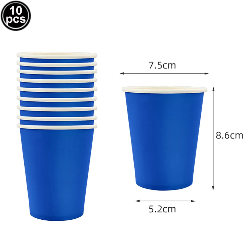 

Бумажная посуда темно-синего цвета