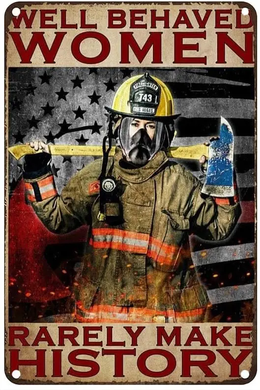 Винтажная металлическая жестяная вывеска с хорошо повелительными женщинами