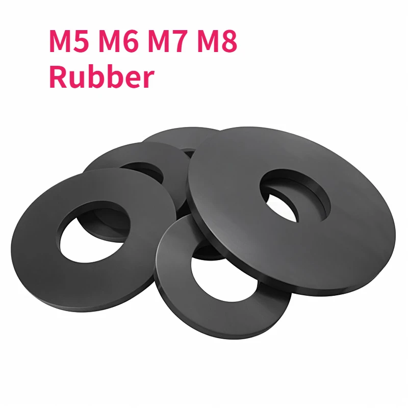 

Черные резиновые шайбы M5 M6 M7 M8