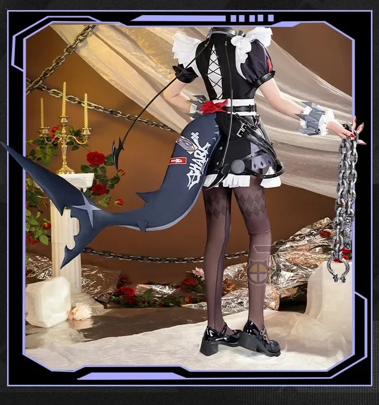 COFUN Game Zenless Zone Zero Ellen Joe Maid Set Косплей Костюм Хэллоуин Наряды Женская одежда в стиле