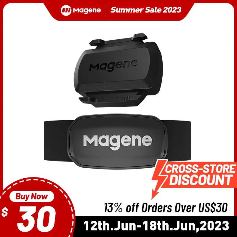 Magene H64 Heart Rate Monitor Mover Bluetooth ANT Sensor With Chest Strap Computer Bike Wahoo Garmin BT Sports