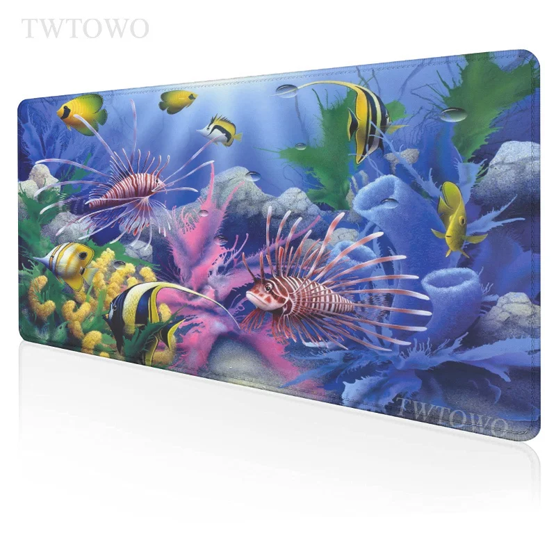 

Tropical Fish Ocean Scenery Mouse Pad Gamer XXL Computer Custom keyboard pad MousePads Natural Rubber Gamer Desktop Mouse Pad