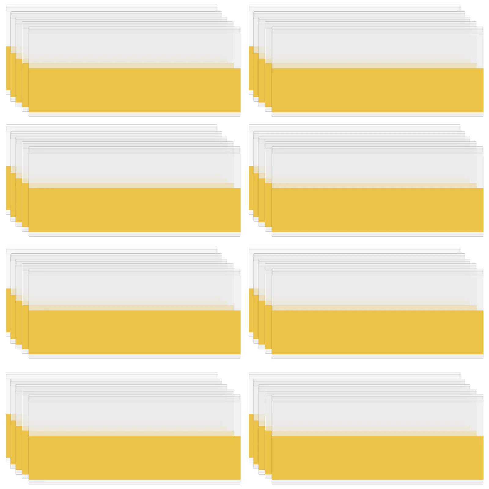 

50 Pcs Price Tag Clothing Labels Display Holder Card Shelf Sign Holders Pvc Merchandise