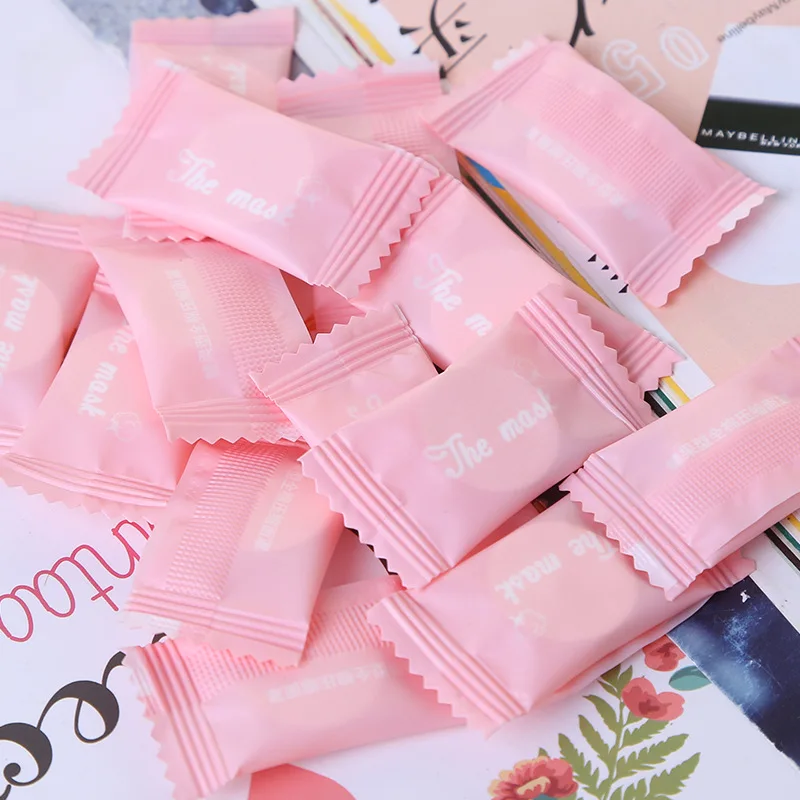 5PCS Compressed Facial Mask Paper Disposable Masks Wrapped DIY Natural Face Skin Care Makeup Beauty Tools |