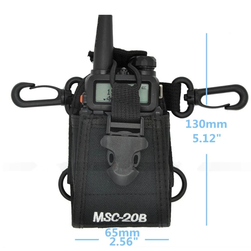 Walkie Talkie Bag MSC-20B Nylon Holster Carry Case for Baofeng UV5R UV82 bf888S UV-9R Plus UV-B2 TYT Motorola KENWOOD Ham Radio