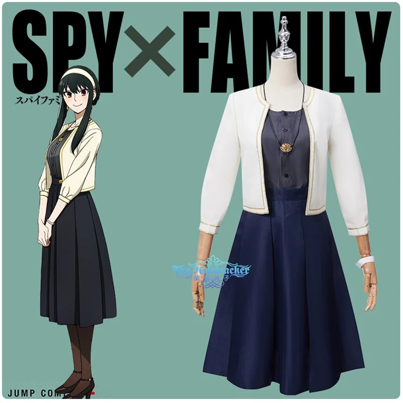 

COSLEE [XS-XXL] SPY×FAMILY Yuri Briar Униформа платье Косплей Костюм Хэллоуин вечеринка наряд женское платье на заказ Новинка