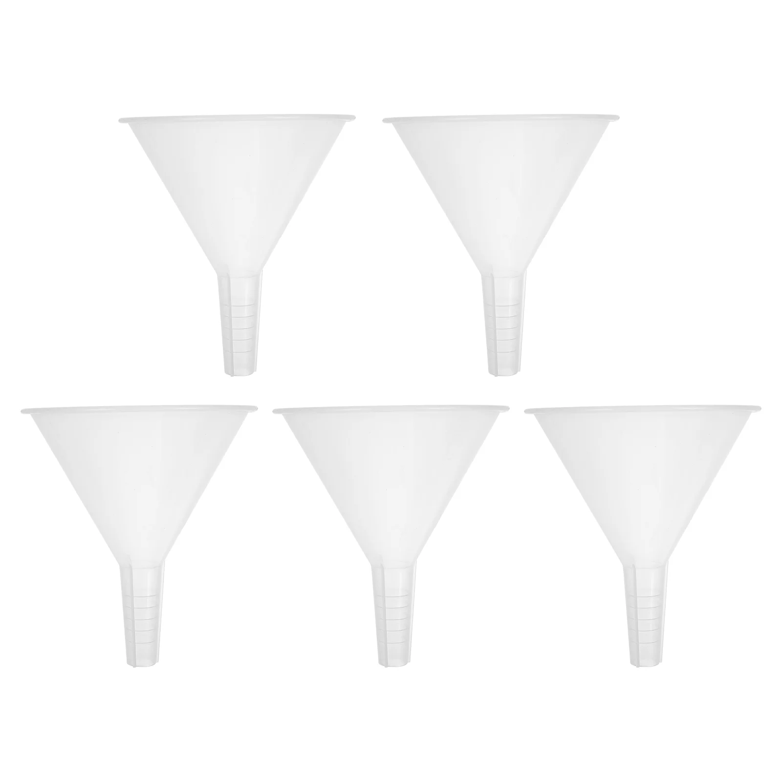 

5 Pcs Laboratory Funnel Filter Scientific Plastic Experiment Filling Mini Funnels Triangle Jam