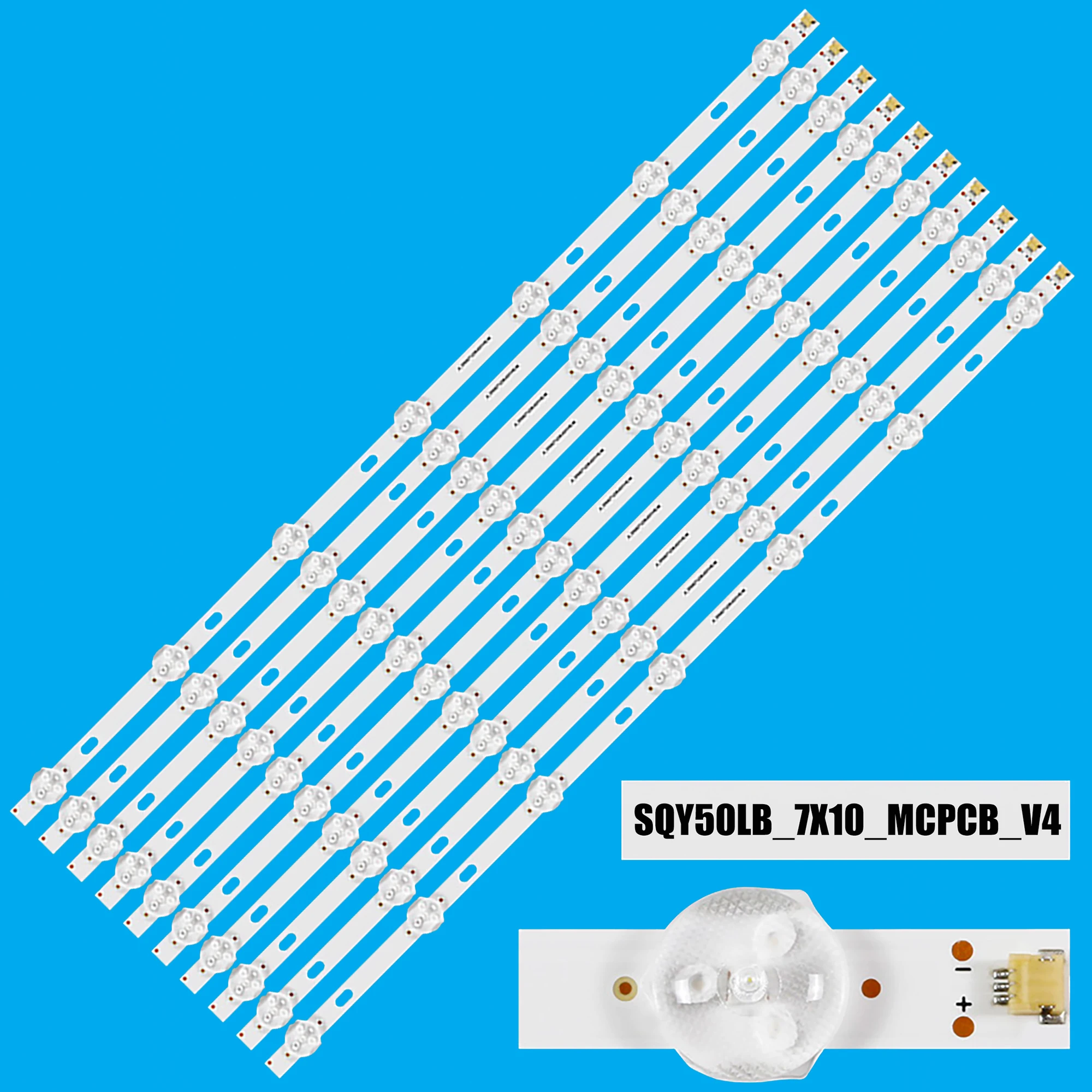 

Светодиодная лента подсветки 7LEDs для SQY50LB SQY50LB_7X10_MCPCB_V4 VEKTA LD-50SU8719BS SUPRA STV-LC50ST1000 V500DJ6-QE1 V500DJ5-QS1