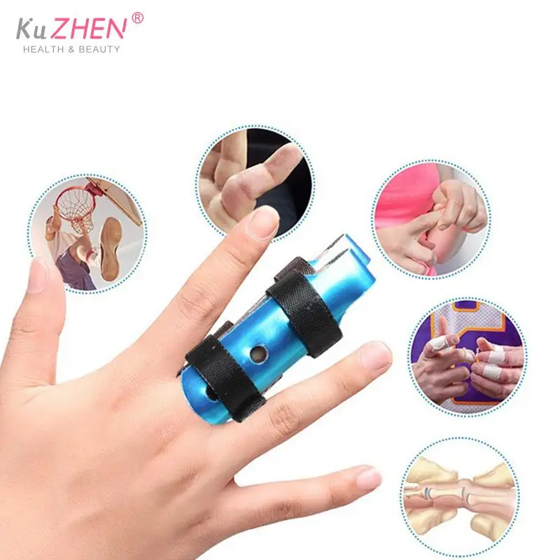 

Braces Aluminum & Cotton Support Brace Finger Splint Hand Trigger Broken Finger/Sprain/Fracture/Pain Relief/Joint Immobilization