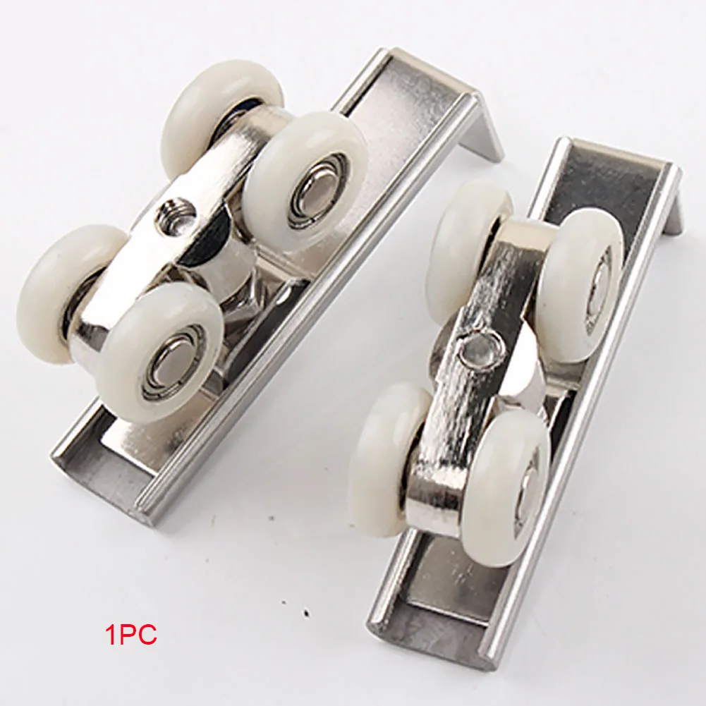 

Hardware Portable Easy Install Durable Sliding Universal Wardrobe Stainless Steel Furniture Home Hanging Wheels