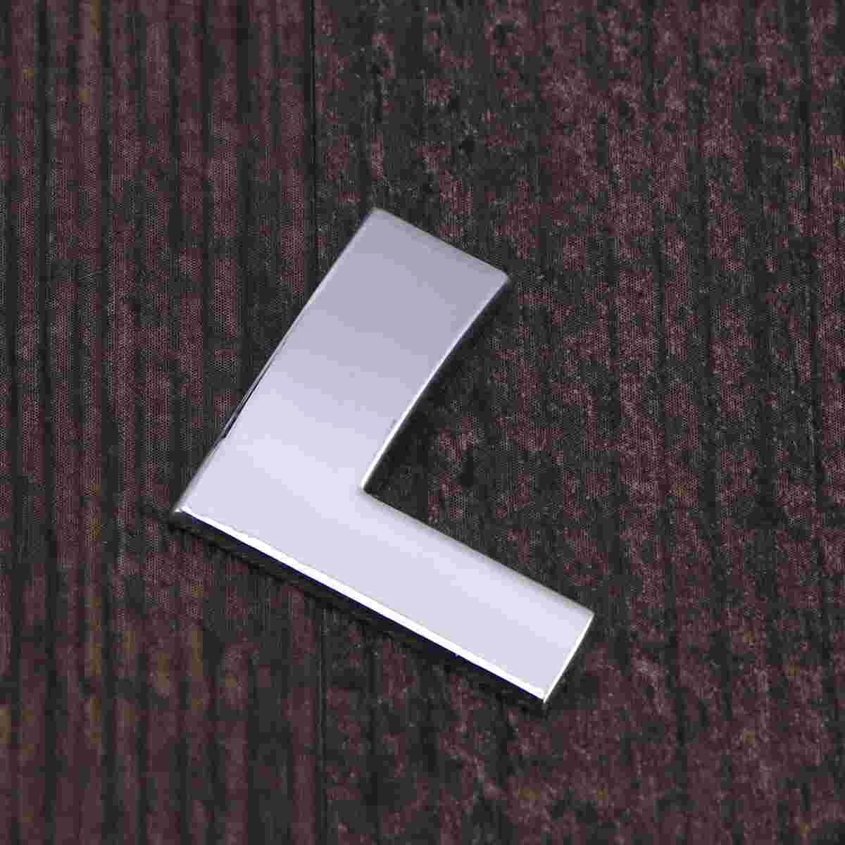 

3D DIY Metallic Alphabet Car Sticker Car Emblem Letter Badge Decal - )