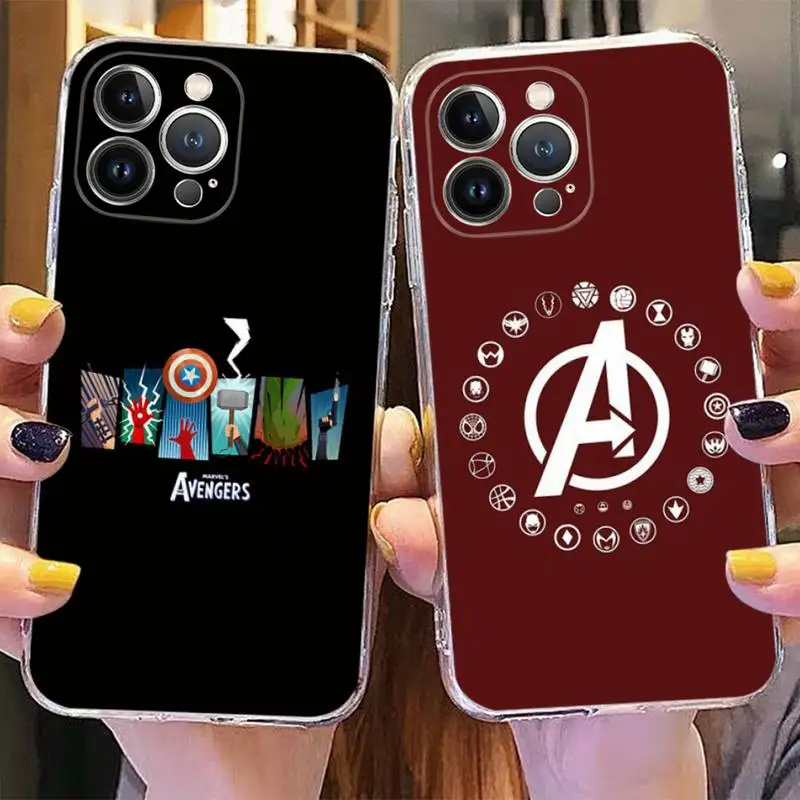 

Marvel The Avengers Phone Case For iPhone 14 11 12 13 Mini Pro XS Max Cover 6 7 8 Plus X XR SE 2020 Funda Shell