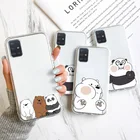 Чехол Bear для Samsung A52, A52S, S21, FE, A12, A51, симпатичный Прозрачный чехол для Galaxy A 12, S22, Ultra S20, A53, A32, A71, A72, A13, A22, A21S, чехол