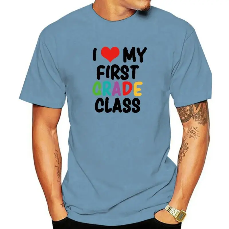 

I live my first class футболка для учителя Хлопковая мужская футболка, новая женская летняя Удобная футболка
