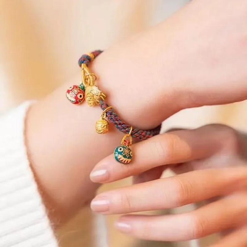 

Handmade Bracelet For Women's Fashion Custom Woven Friends Gift Lucky Jewelry